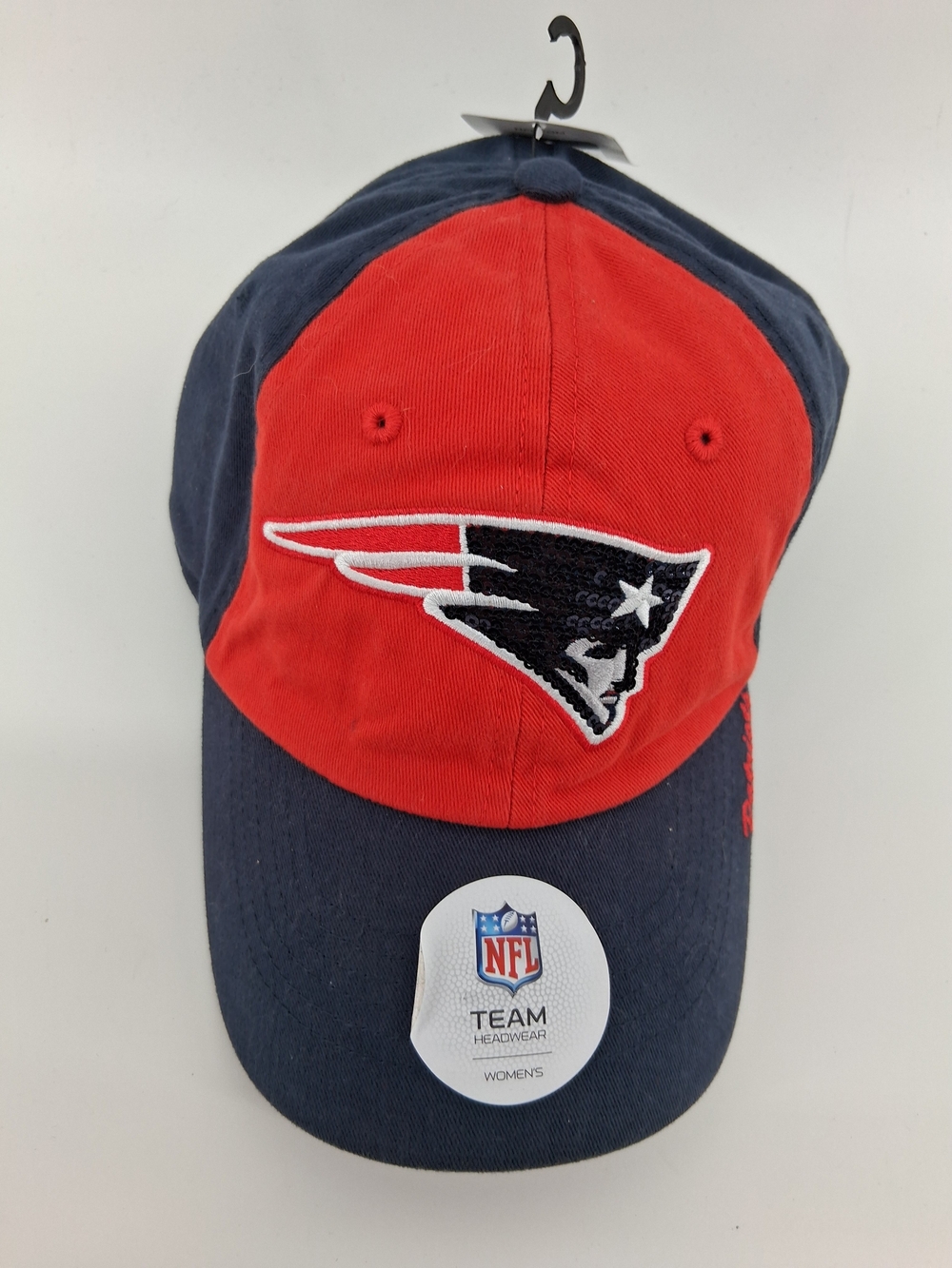 NFL New England Patriots Red and Navy Women's Team Cap